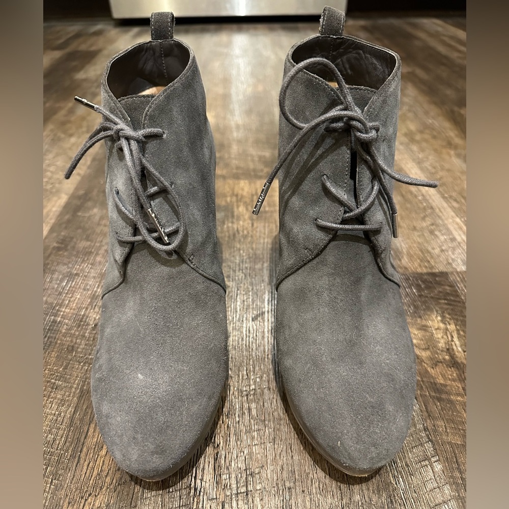 Michael Kors Grey wedge bootie. Size 9.5